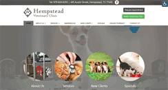 Desktop Screenshot of hempsteadvet.com